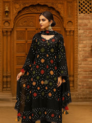 4 Pc Unstitched Rajistani Churni Linen