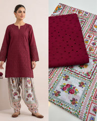 2 Pc Unstitched Lawn Boring Chicken