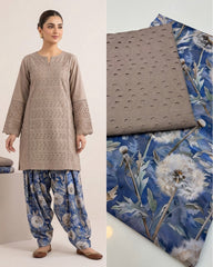 2 Pc Unstitched Lawn Boring Chicken