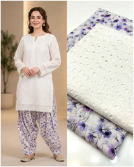 2 Pc Unstitched Lawn Boring Chicken