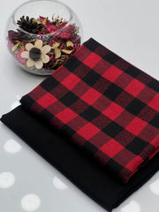 2 Pc Unstitched Marina Wool Check (KSB0041)