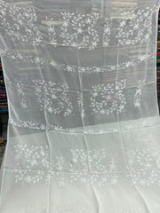 Chiffon Hand Work Kacha Dupatta