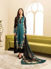 3 pc unstitched Shamoz silk digital prints