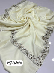 Pashmina stone work shawl