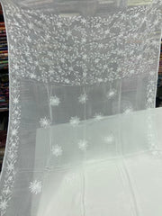 Chiffon Hand Work Kacha Dupatta