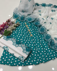 3 PC UNSTITCHED POLKA LAWN