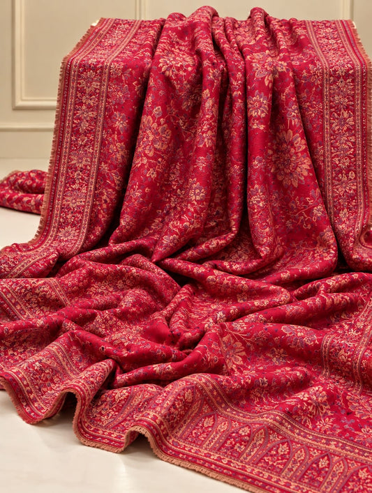 Pure Pashmina Kaani Work Shawl (KB-21R)