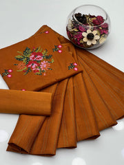 3 Pc Unstitched Dhanak Marina Cross Stitch