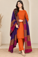 3 Pc Ustitched pure Pashmina Wool Moon Light shawl