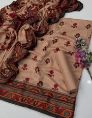 3 Pc Unstitched Kalamkari Pashmina Wool (KSB2)