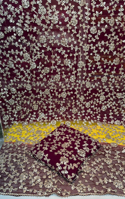 2 Pc Unstitched LCD Gotta Soft Chiffon