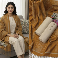 3 Pc Unstitched Dhanak Khaadi