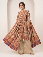 3 Pc Unstitched Kalamkari Pashmina Wool(KSB269)