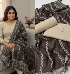 3 Pc Unstitched Dhanak Khaadi