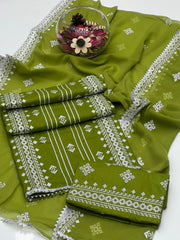 3 Pc Unstitched Lawn Cotton Crossstitch