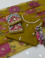 2 Pc Unstitched LCD Gotta Beads Organza (KSB0034)