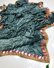 CHUNRI SILK GOTTA WORK DUPATTA