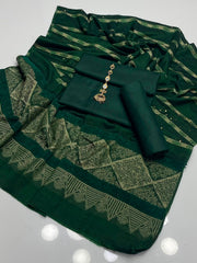 3 Pc Unstitched Soft Dhanak (KSB2@21W)