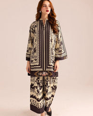 3 pc unstitched Shamoz silk digital print