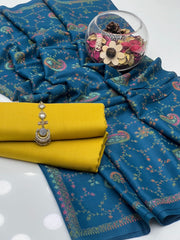 3 Pc Unstitched Pashmina Wool