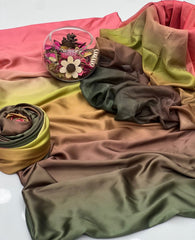 3 Pc Unstitched Shamoz Silk 2 Tone