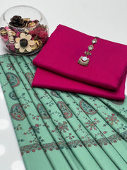 3 Pc Unstitched Pashmina Wool