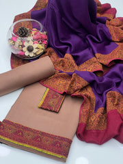 3 Pc Unstitched Pashmina Wool Moon Light (W001)