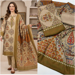 3 Pc Unstitched Kalamkari Pashmina Wool(All)