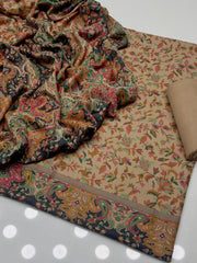 3 Pc Unstitched Kalamkari Pashmina Wool(KSB282)