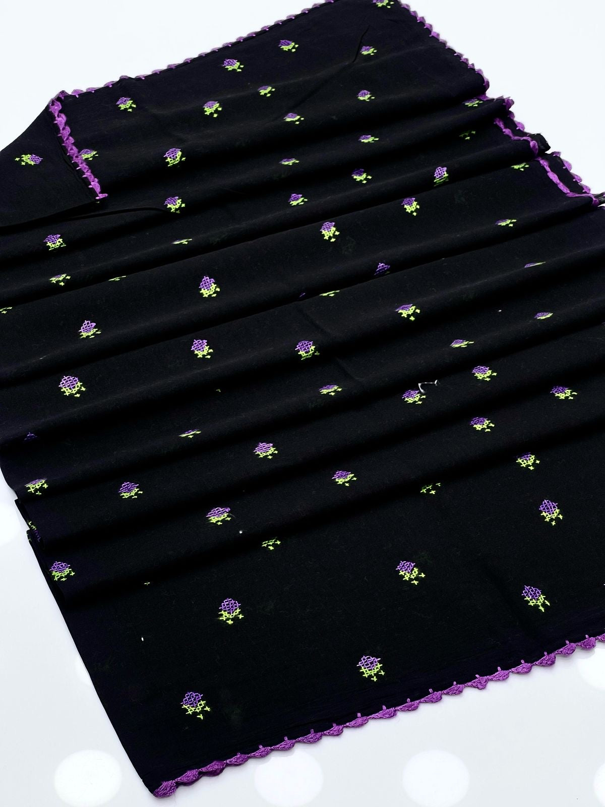 Handmade Swiss Lawn Cross Stitch Chaddar