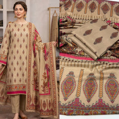 3 Pc Unstitched Kalamkari Pashmina Wool(All)