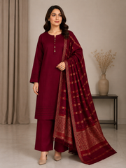 3 Pc Unstitched Soft Dhanak (KSB2@21W)
