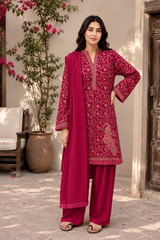 3 Pc  Unstitched  pashmina wool (KBSLHR21)