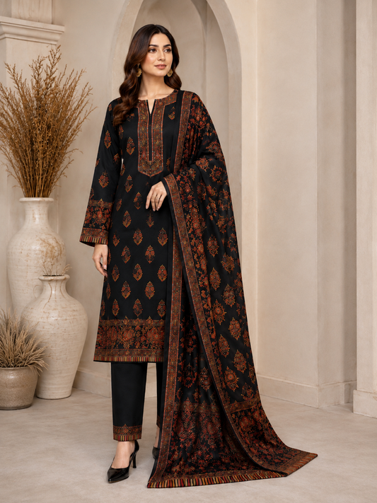 3 Pc Unstitched Orignal Kani Pashmina