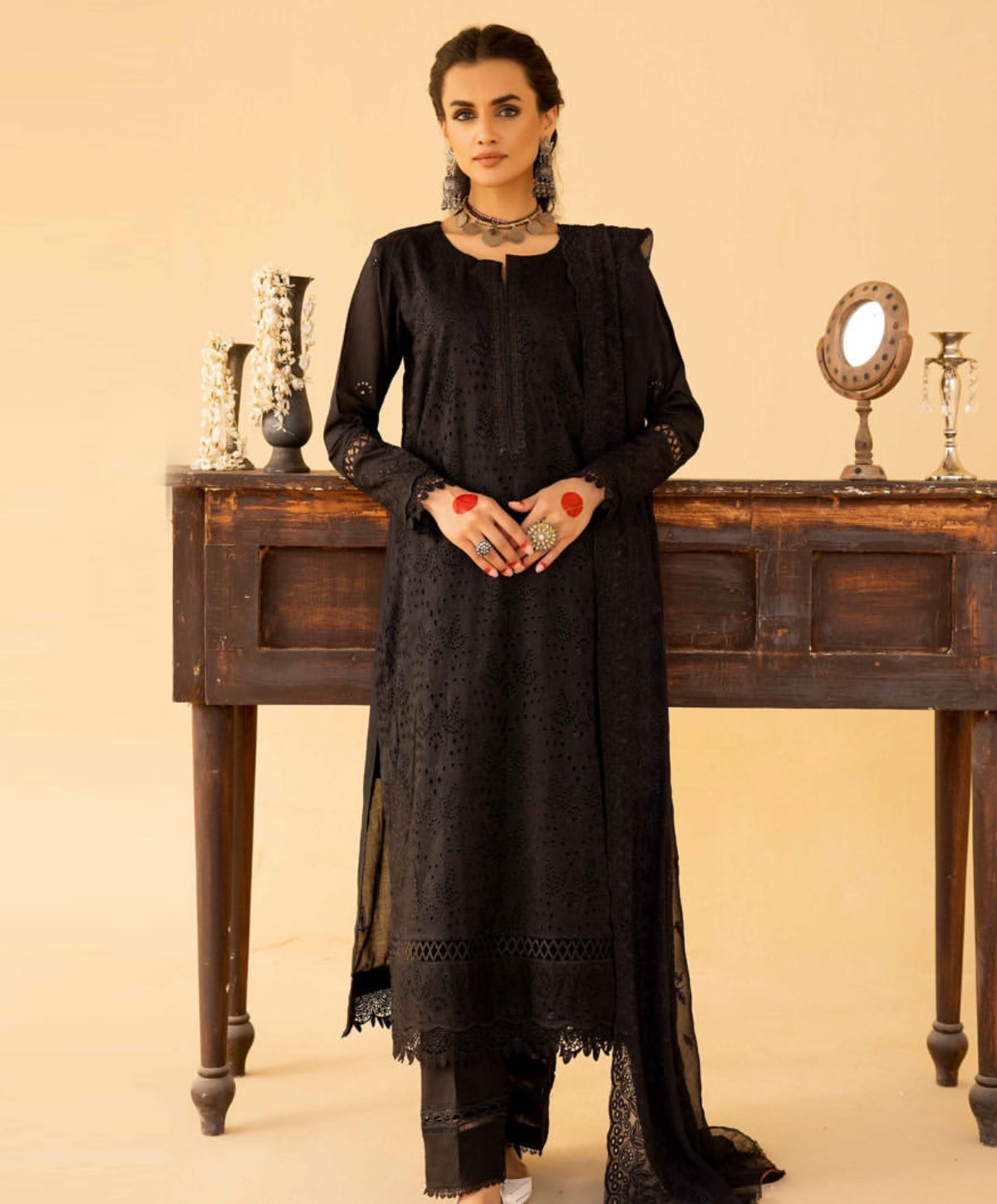 3 Pc Unstitched Lawn Chickenkari