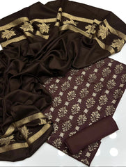 3 pc unstitched Dhanak pashmina wool