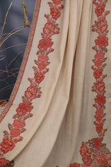 Pashmina wool gulab Kari Shawl
