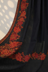 Pashmina wool gulab Kari Shawl