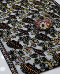 Velvet Cutwork Ari Embroidered Net Jaal Shawl