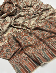 Pure Pashmina Kaani Work Shawl (KB-21A)