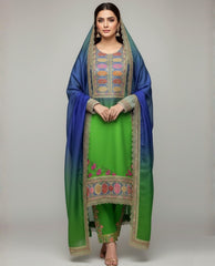 3 Pc Unstitched Shamoze Silk Tye ‘N’ Dye Aneela’s Zarri