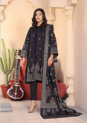 3 pc Unstitched Lawn barosha Jackard