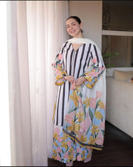 3 Pc Unstitched Digital Prints Shamoze Silk