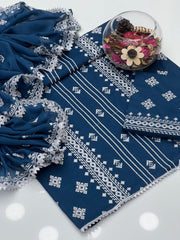 3 Pc Unstitched Lawn Cotton Crossstitch