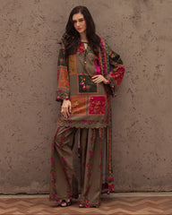3 Pc Unstitched Shamoze Silk Digital Prints