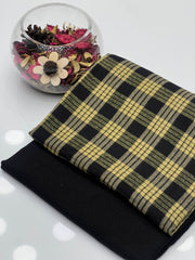 2 Pc Unstitched Marina Wool Check (KSB0041)