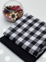 2 Pc Unstitched Marina Wool Check (KSB0041)