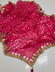 CHUNRI SILK GOTTA WORK DUPATTA