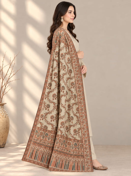 Pure Pashmina Kaani Work Shawl (KB-21A)