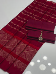 3 Pc Unstitched Soft Dhanak (KSB2@21W)